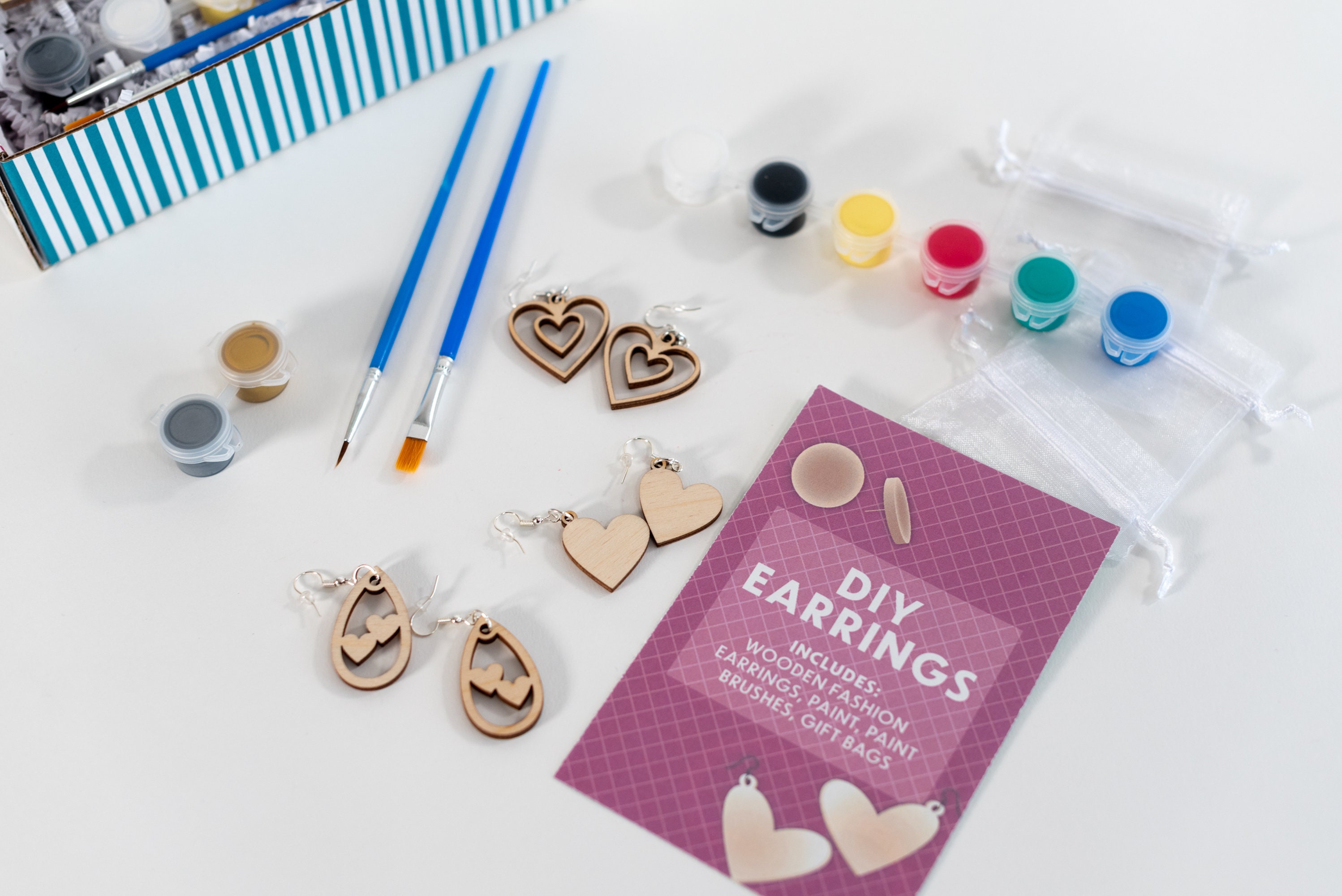 DIY Kit, DIY Jewelry Kit, Spring Craft, Statement Earrings