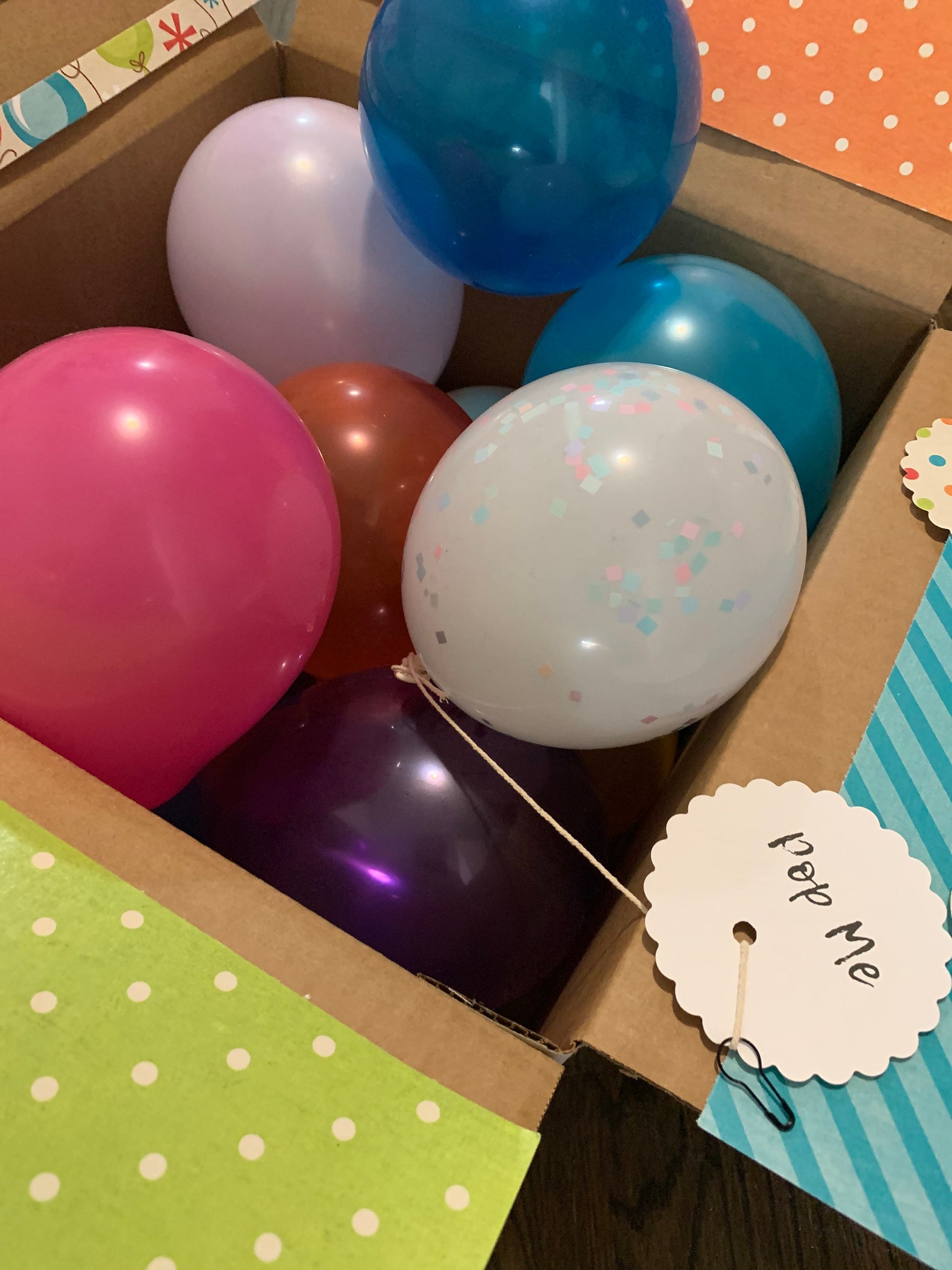 Balloon Box Surprise Gift Gift with Surprise Message Etsy