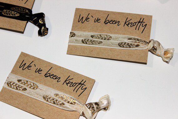 Weve Been Knotty Bachelorette Hair Ties I Ve Been Nauti Etsy