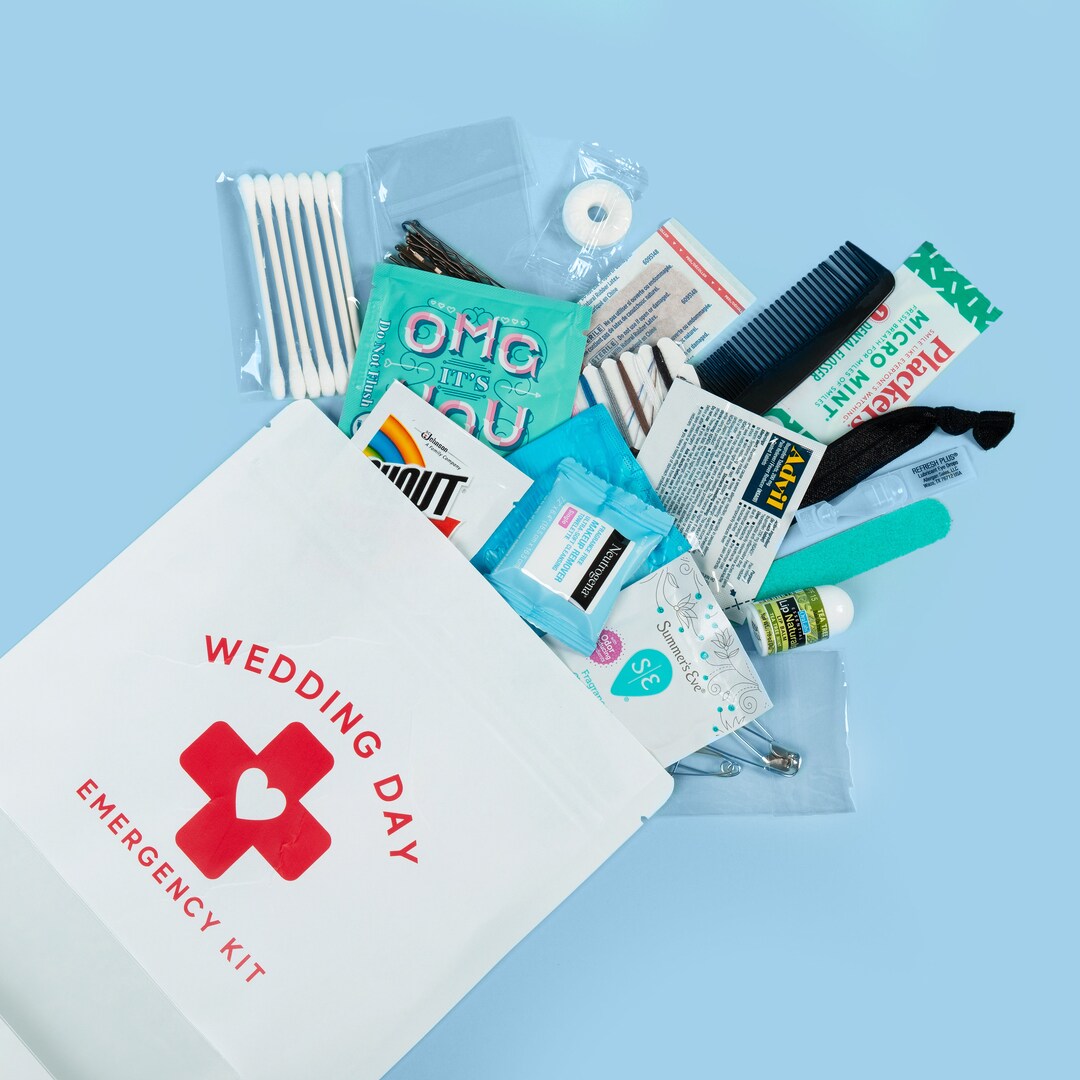 WEDDING DAY KIT up to 26 Items Bridal Survival Kit Etsy