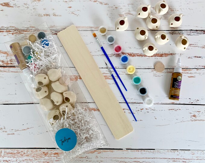 DIY Menorah Kit Hanukkah Craft Project Make Your Own Etsy