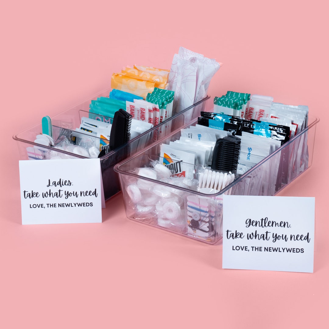 Wedding Amenity Basket, Wedding Restroom Basket, Guest Bathroom