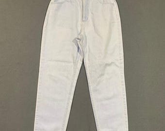 Vintage Lee Original Jeans Womens Size S Light Wash Elastic Waist 100% Cotton