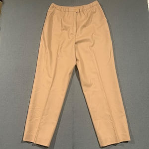 Pendleton Vintage Virgin Wool Trousers Camel Color Straight Leg Pants Lined 16