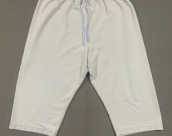 Just My Size Womens Light Blue Capri Sweatpants Elastic Waist Plus Size XL 16W