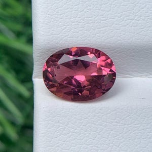 AAA Natural Rubellite Tourmaline Oval Cut 1.85 Carat 9.2x6.9x4.5 mm Rare Raspberry Pink Gemstone October Birthstone for Custom Jewelry