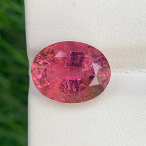 Natural Rubellite Tourmaline Oval Cut 4.00 Carat 11.6x9 MM Raspberry Pink Gemstone Rare Pink Tourmaline October Birthstone for Jewelry