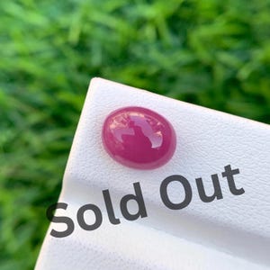 Natural Ruby Oval Cab 3.45 Carat Size 9.40x7.60mm Beautiful Baby Pink Ruby Cab For Jewelry Making Precious Gemstone