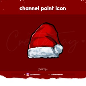 Santa Hat Channel Point Icon