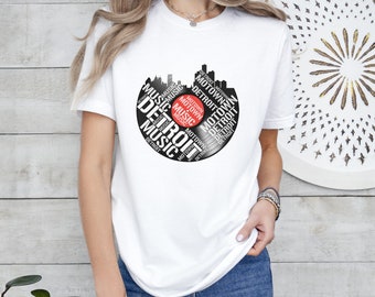 T-shirt Détroit|Motown Record TEE|Chemise Motown|Idée cadeau Détroit|Souvenir de Detroit|Chemise Motor City|Cadeau Détroit amusant|
