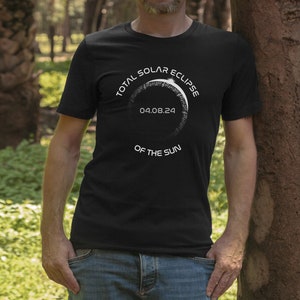 Sonnenfinsternis T-Shirt|2024 Sonnenfinsternis Totalität T-Shirt| Eclipse 2024| Sonnenfinsternis Gesamt Geschenk|Total Sonnenfinsternis T-Shirt|