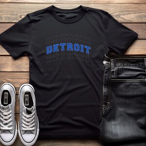 Detroit t shirt|Detroit shirt gift|Detroit Motown shirt|Detroit gift idea for Dad|Detroit Gift for friend|Detroit souvenir Tee|Detroit Blue|