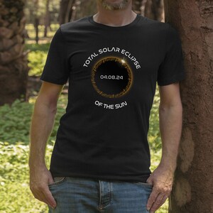 Totale Sonnenfinsternis T-Shirt|2024 Sonnenfinsternis|Totalitäts-Shirt|Eclipse 2024|Sonnenfinsternis Totalität Geschenk|Sonnenfinsternis T-Shirt|