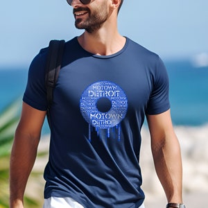 Detroit Motown gift|Motown Detroit t shirt|gift idea for Detroit fans|cool record Tee|Detroit music shirt|for Detroit jazz|T-shirt musicians