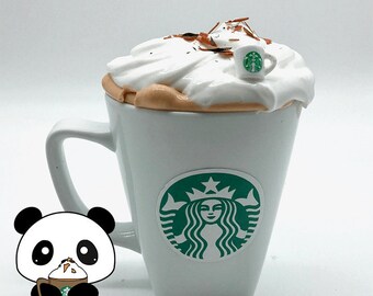 PUMPKIN SPICE LATTE Scented Butter Slime With Starbucks Coffee Mug Charm Frappuccino PUMPKIN SPICE LATTE Scented Butter Slime With Starbucks Coffee Mug Charm Frappuccino