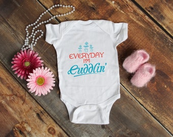 Baby Onesie - Infant Bodysuit - Everyday i'm cuddlin'