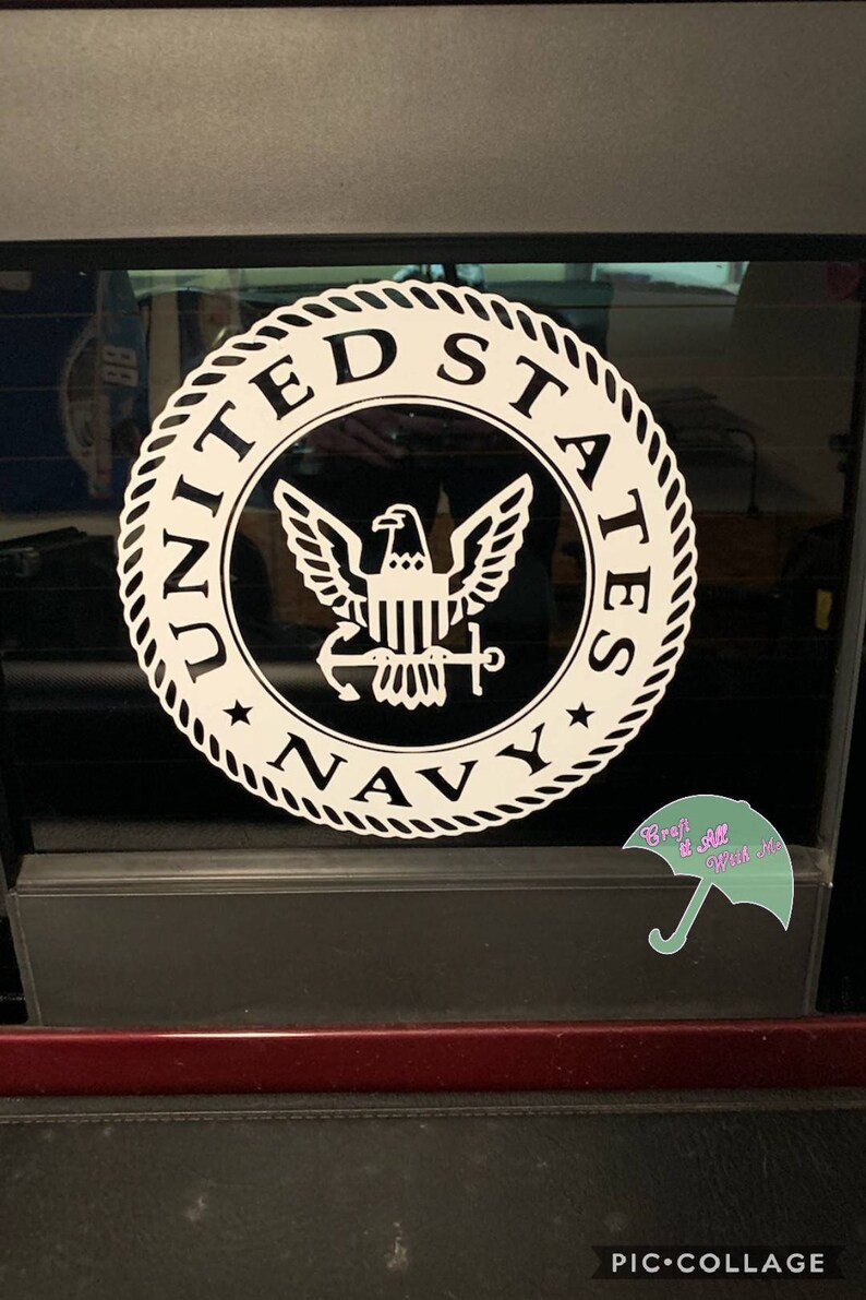 US Navy Window Decal Etsy
