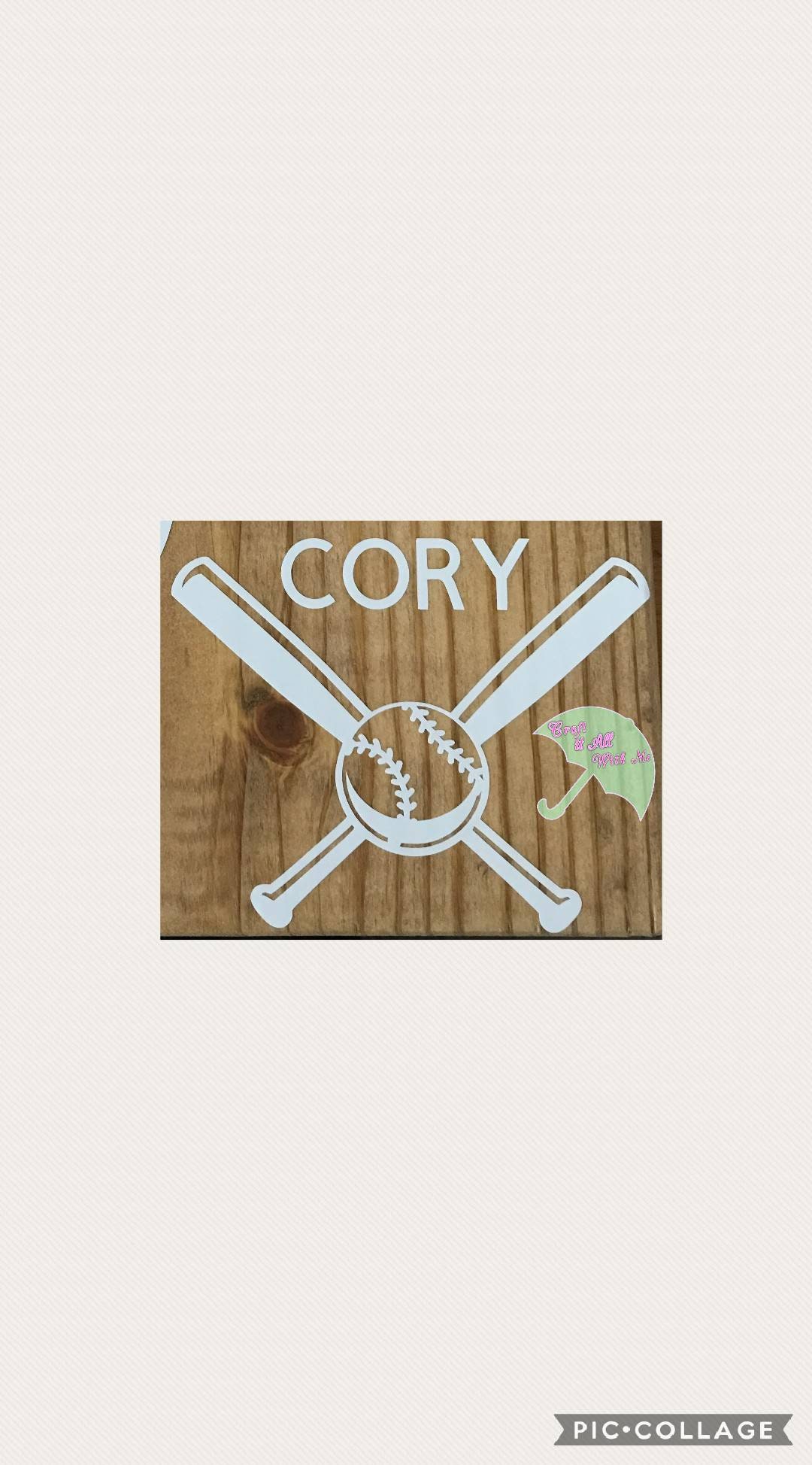 Baseball Bat Window Decal Sticker - Etsy