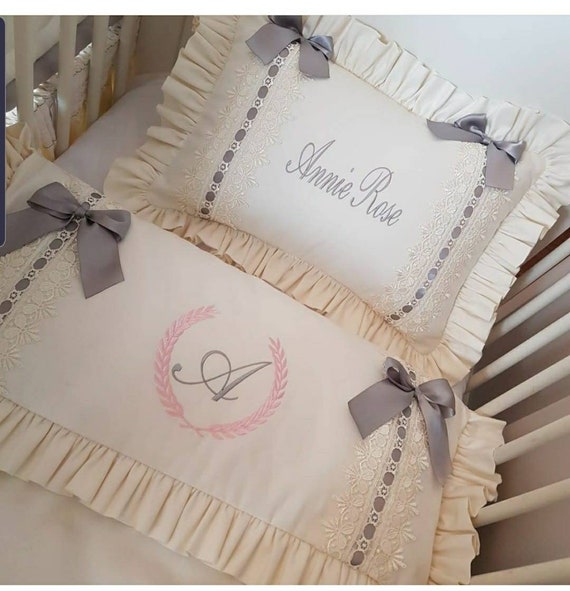 personalised cot bedding