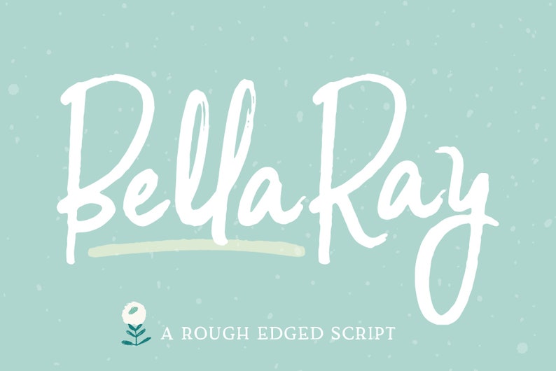 Bella Ray Script Hand Drawn Font Craft Font Cricut Font image 1