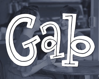 Gab Font - Handgezeichnete Schriftart, Craft Font, Cricut Font, Procreate Font, Niedliche Schriftart, Einzigartige Schriftart, Dekorative Schriftart
