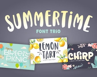 Summertime Font Trio