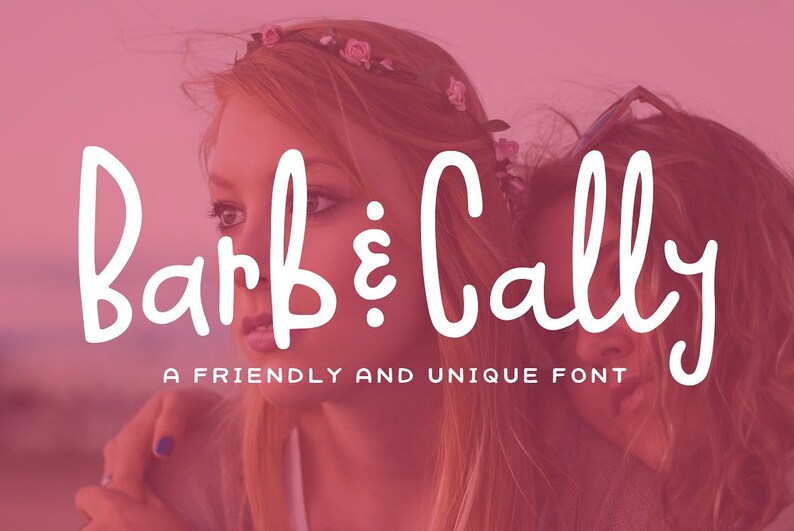 EXTENDED LICENSE  Barb & Cally Font image 1