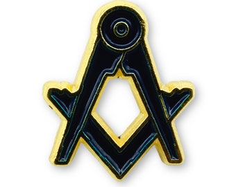 Masonic Square and Compasses Freemasons Lapel Pin LP 147