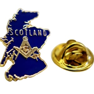Freimaurer Landkarte von Schottland, Revers Pin (LP-03)