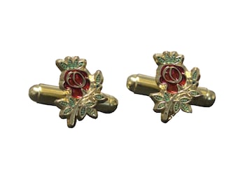 The Masonic Collection Boutons De Manchette Et Cravate Carré Boussole - Ensemble Franc-Maçon Argent