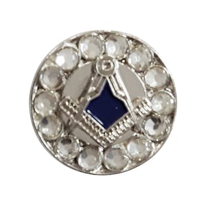 Freemasons Silver Square & Compass Masonic Lapel Pin Small LP 188