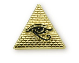 Épinglette maçonnique Eyeil d'Horus sur pyramide franc-maçon LP 107