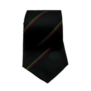 Cravatta nera a righe intrecciata dell'Ordine Reale di Scozia