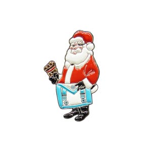Masonic Santa Claus Christmas Edition EC Lapel Pin