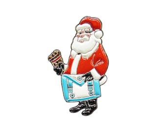 Masonic Santa Claus Christmas Edition EC Lapel Pin