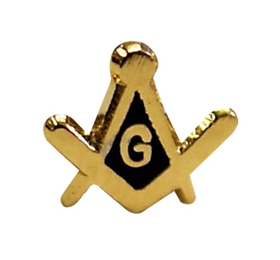 Square and Compass with G (small) Lapel Pin Masonic