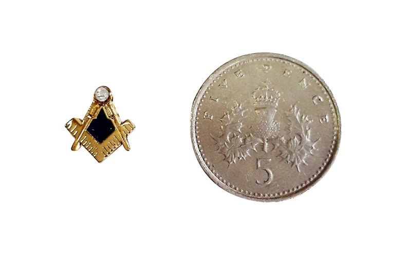 Mason Lapel Pin Square And Compass Lapel Pin Blue Square Pin - Foto 5