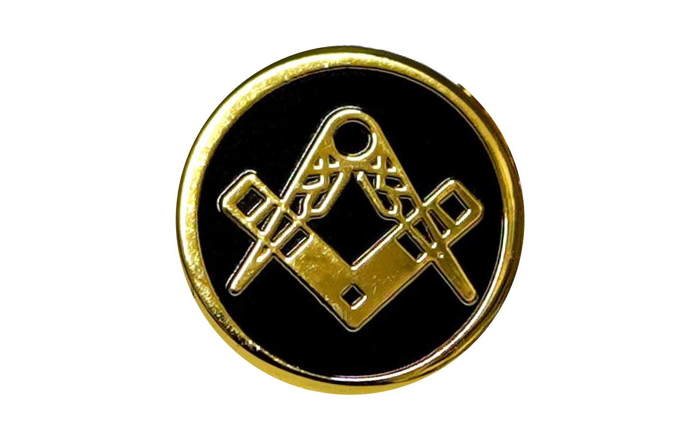 Masonic Square E Compass Gold Freemasons Spilla Con Forget Me Not - Foto 12