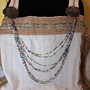 Multicolor Viking Apron Dress Necklace