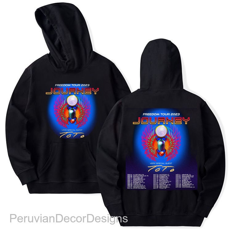 Discover Journey 2023 Freedom Tour 2 seitige Hoodie