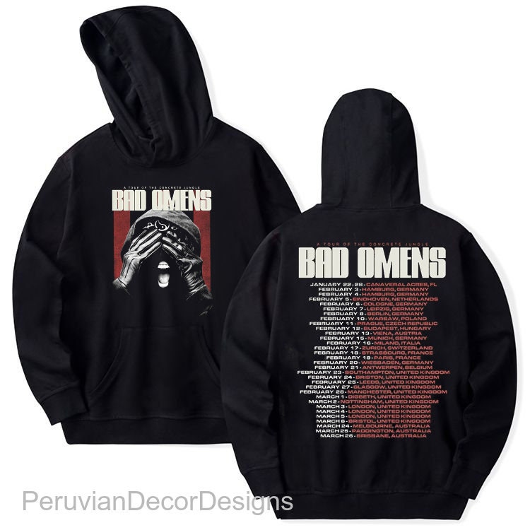 bad omens tour hoodie