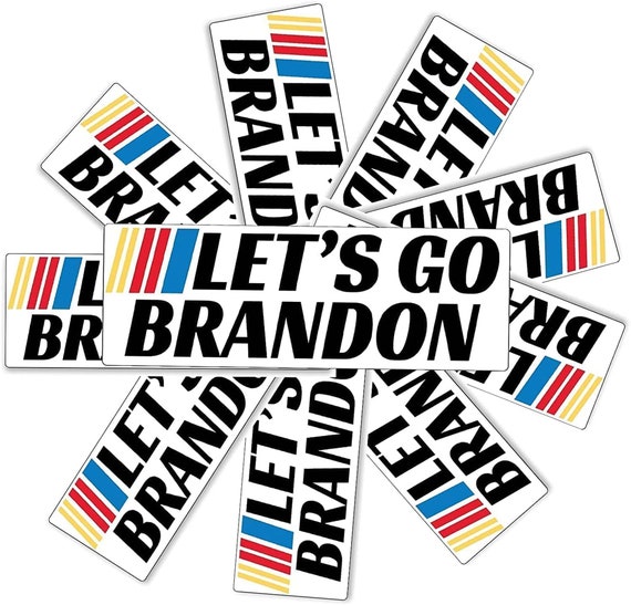 100Pcs Funny Let's Go Brandon 2022 Sticker Personality Car Bumper Decal Decor 