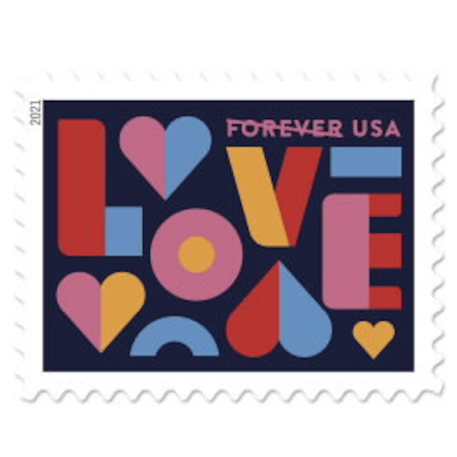 Love 2021 USPS Forever Postage Stamps US Postal First Class Etsy