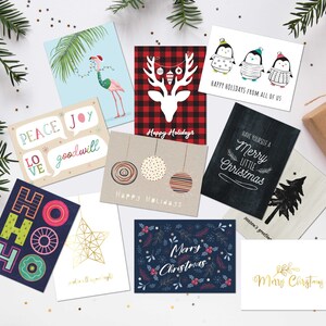 Greeting Cards - Christmas Mix Card Set - 12 Pack - 5x7 Greeting Cards - GC001001 - Handmade in Los Angeles, CA -