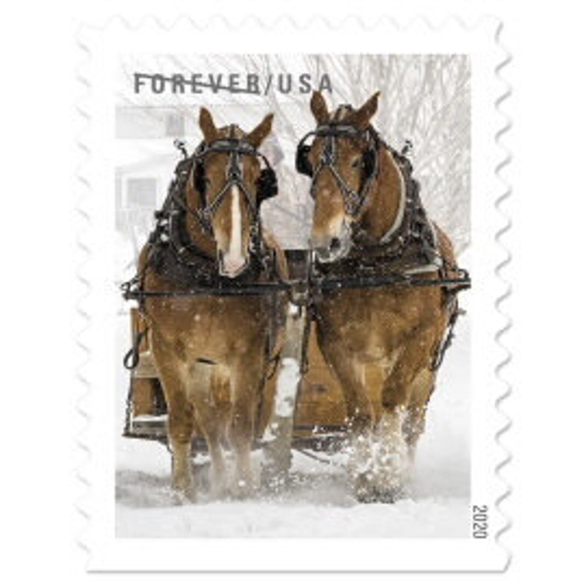 US Winter Scenes USPS Forever Postage Stamps US Postal First Etsy
