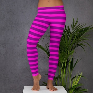 Pink and purple striped tights uk cheap