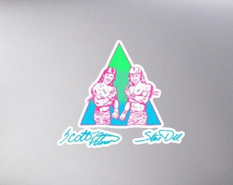 Southern Rockers Steve Doll and Scott Peterson Portland Wrestling Bubble-free stickers - 3 Sizes