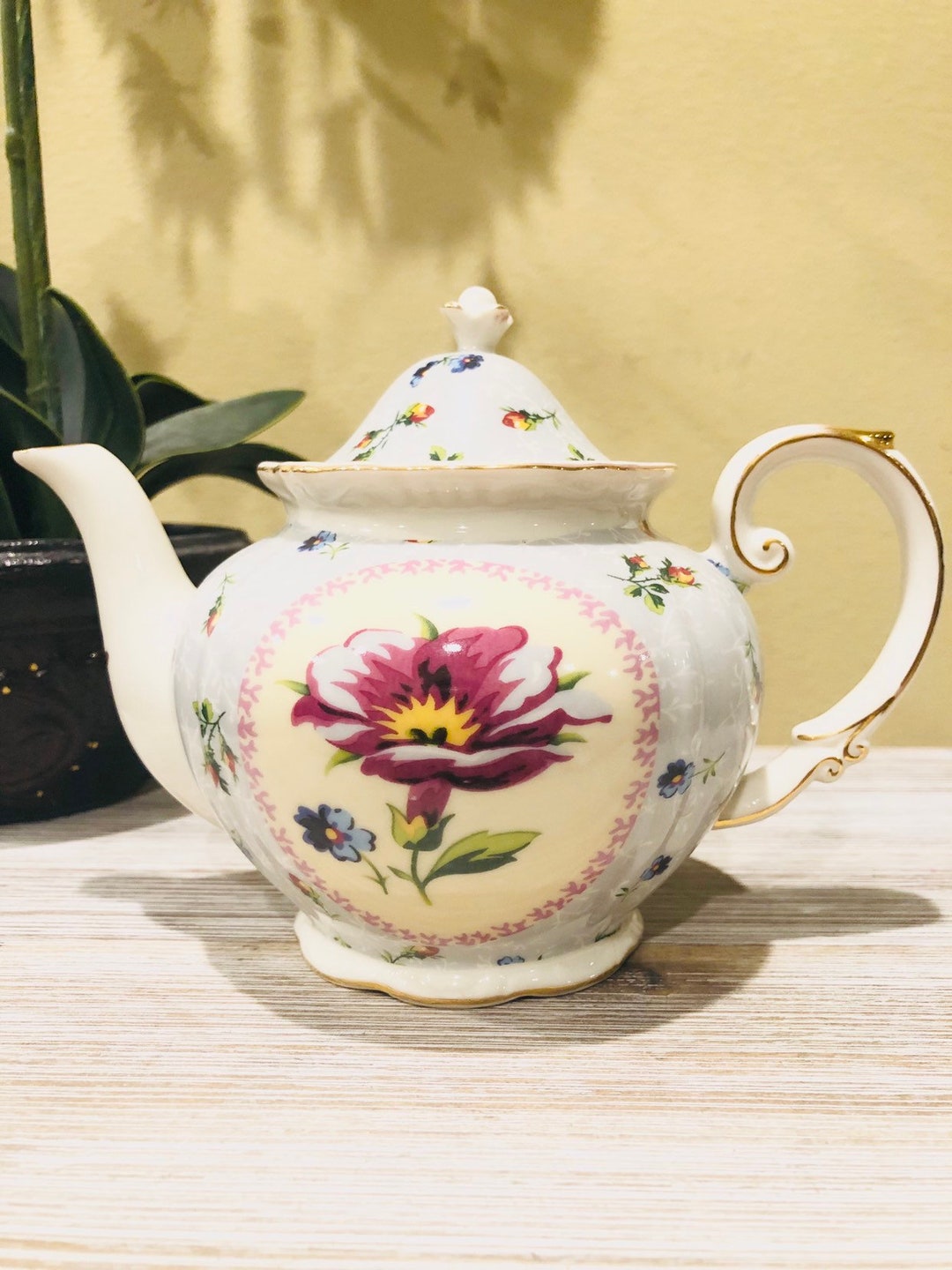 Vintage Gracie China Teapot, Tea Lover, Tea Party Etsy
