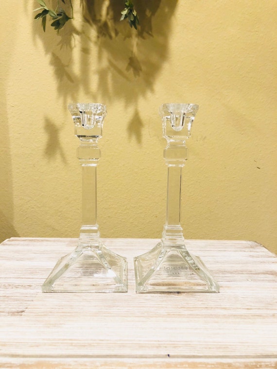 Crystal Lead Candle Holder Romantic Valentine Dinner Home Etsy