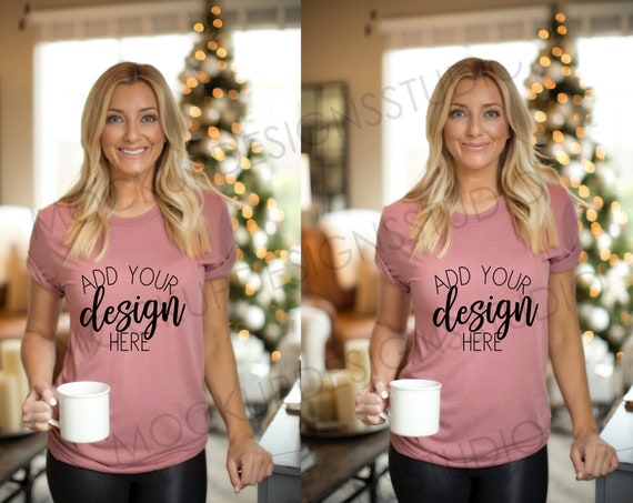 Bella 3413c Mauve Shirt Mockup Mauve Shirt Mock Up